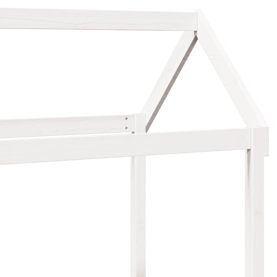 Kinderbedhuisje 98X70X176,5 Cm Massief Grenenhout 98 x 70 x 176.5 cm Wit