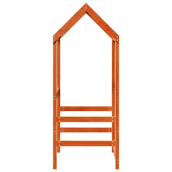 Kinderbedhuisje 108X70X176,5 Cm Massief Grenenhout 108 x 70 x 176.5 cm Wasbruin