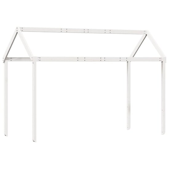 Kinderbedhuisje 217X95,5X159 Cm Massief Grenenhout 217 x 95.5 x 159 cm Wit