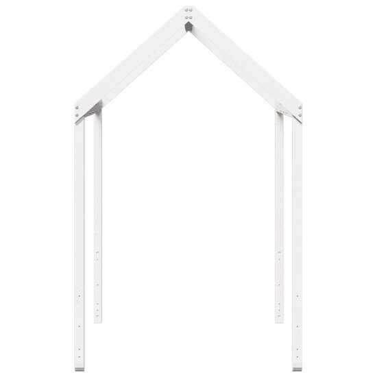 Kinderbedhuisje 217X95,5X159 Cm Massief Grenenhout 217 x 95.5 x 159 cm Wit