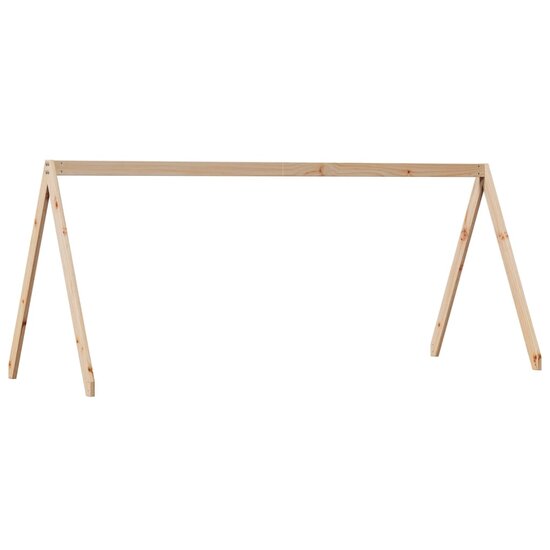 Kinderbedhuisje 209X95,5X88 Cm Massief Grenenhout 209 x 95.5 x 88 cm Naturel