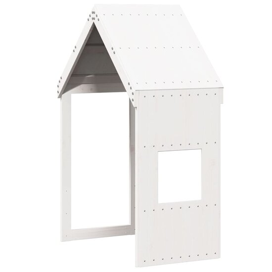 Kinderbedhuisje Massief Grenenhout 55 x 84 x 132 cm Wit