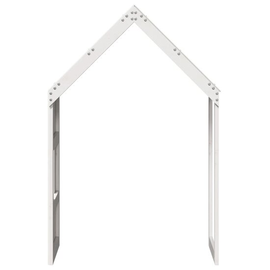 Kinderbedhuisje Massief Grenenhout 55 x 84 x 132 cm Wit