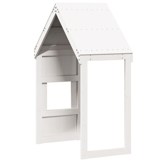 Kinderbedhuisje Massief Grenenhout 55 x 84 x 132 cm Wit