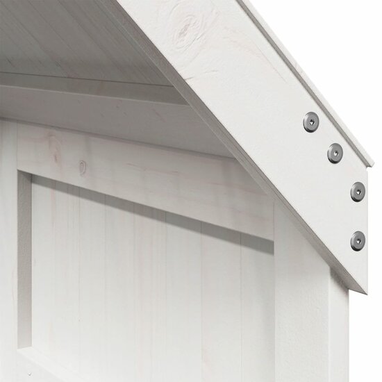 Kinderbedhuisje Massief Grenenhout 55 x 84 x 132 cm Wit