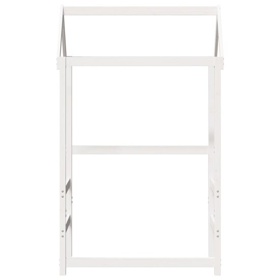 Kinderbedhuisje 108X70X176,5 Cm Massief Grenenhout 108 x 70 x 176.5 cm Wit