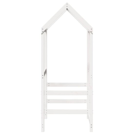 Kinderbedhuisje 108X70X176,5 Cm Massief Grenenhout 108 x 70 x 176.5 cm Wit