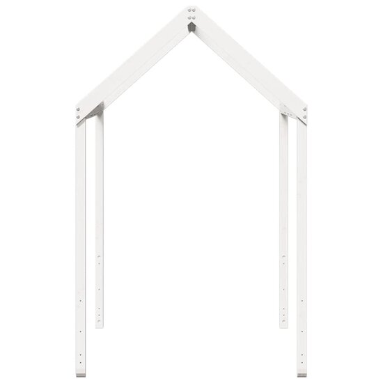 Kinderbedhuisje 207X80,5X151,5 Cm Massief Grenenhout 207 x 80.5 x 151.5 cm Wit