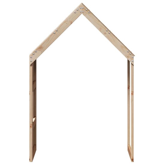 Kinderbedhuisje 55X99X139,5 Cm Massief Grenenhout 55 x 99 x 139.5 cm Naturel