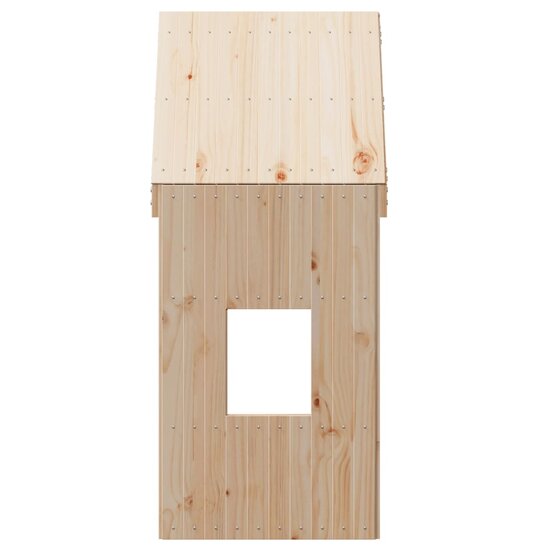 Kinderbedhuisje 60X89X134,5 Cm Massief Grenenhout 60 x 89 x 134.5 cm Naturel