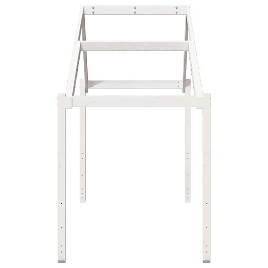 Kinderbedhuisje 213X95,5X144,5 Cm Massief Grenenhout 213 x 95.5 x 144.5 cm Wit