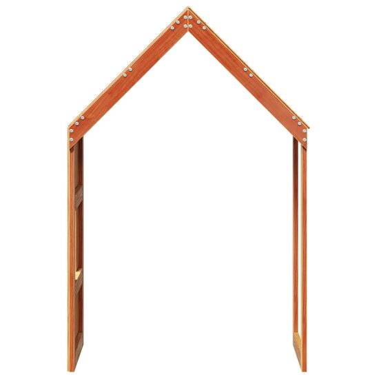 Kinderbedhuisje 60X89X134,5 Cm Massief Grenenhout 60 x 89 x 134.5 cm Wasbruin