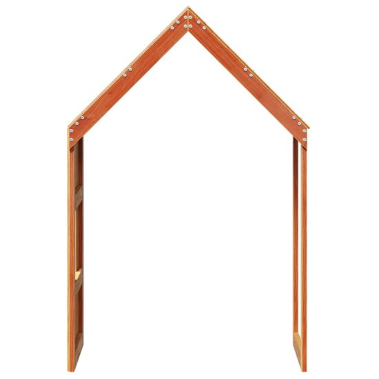 Kinderbedhuisje 55X99X139,5 Cm Massief Grenenhout 55 x 99 x 139.5 cm Wasbruin