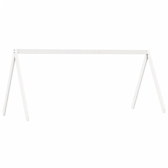 Kinderbedhuisje 199X80,5X88 Cm Massief Grenenhout 199 x 80.5 x 88 cm Wit