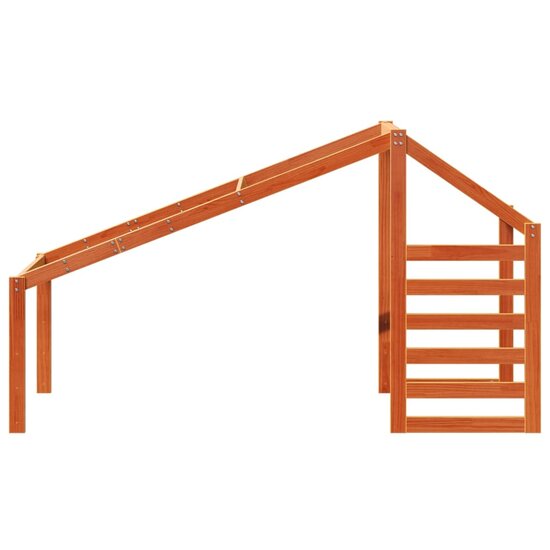 Kinderbedhuisje Massief Grenenhout 188 x 82 x 113 cm Wasbruin