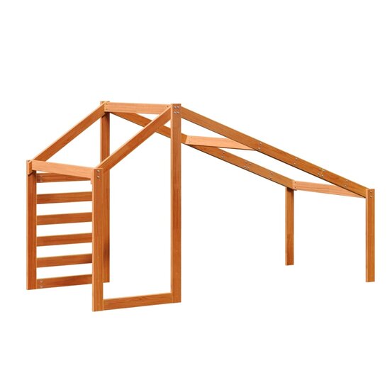 Kinderbedhuisje Massief Grenenhout 188 x 82 x 113 cm Wasbruin