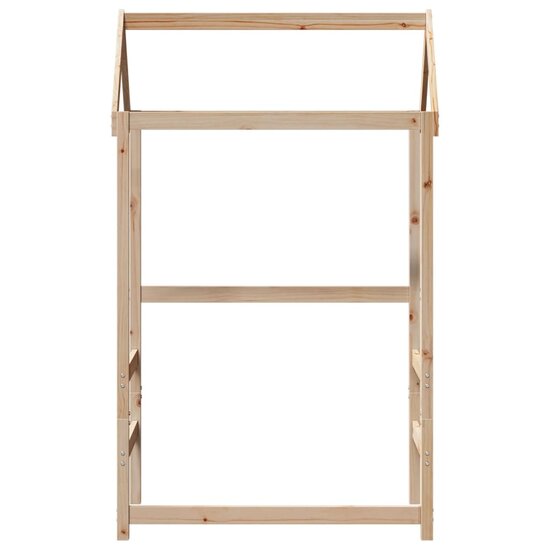 Kinderbedhuisje 108X70X176,5 Cm Massief Grenenhout 108 x 70 x 176.5 cm Naturel
