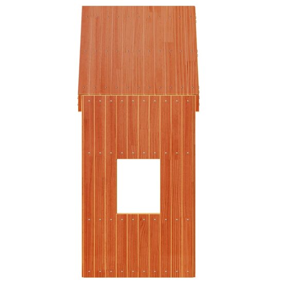 Kinderbedhuisje 60X99X139,5 Cm Massief Grenenhout 60 x 99 x 139.5 cm Wasbruin