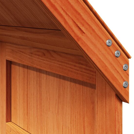 Kinderbedhuisje 60X99X139,5 Cm Massief Grenenhout 60 x 99 x 139.5 cm Wasbruin