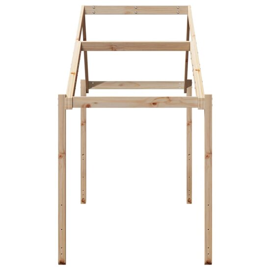 Kinderbedhuisje 203X80,5X142 Cm Massief Grenenhout 203 x 80.5 x 142 cm Naturel