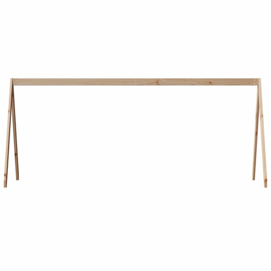 Kinderbedhuisje 199X80,5X88 Cm Massief Grenenhout 199 x 80.5 x 88 cm Naturel