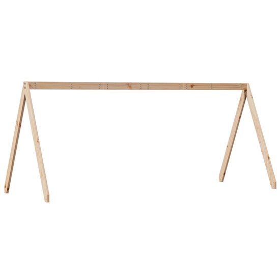 Kinderbedhuisje 199X80,5X88 Cm Massief Grenenhout 199 x 80.5 x 88 cm Naturel