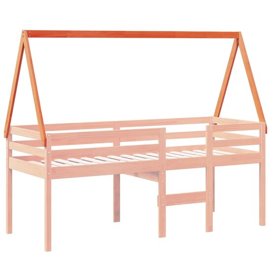 Kinderbedhuisje 209X95,5X88 Cm Massief Grenenhout 209 x 95.5 x 88 cm Wasbruin