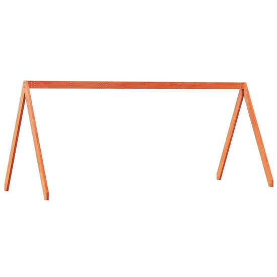Kinderbedhuisje 209X95,5X88 Cm Massief Grenenhout 209 x 95.5 x 88 cm Wasbruin