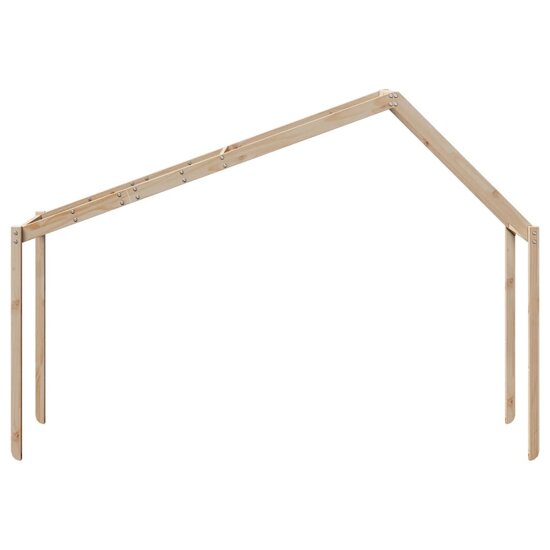 Kinderbedhuisje 213X95,5X144,5 Cm Massief Grenenhout 213 x 95.5 x 144.5 cm Naturel