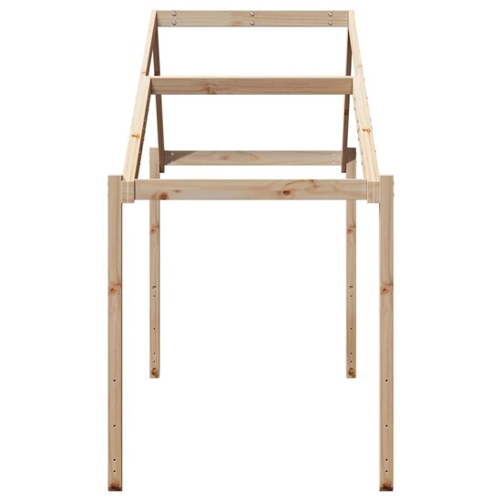 Kinderbedhuisje 213X95,5X144,5 Cm Massief Grenenhout 213 x 95.5 x 144.5 cm Naturel