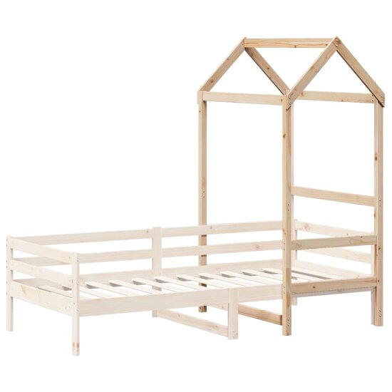 Kinderbedhuisje 98X70X176,5 Cm Massief Grenenhout 98 x 70 x 176.5 cm Naturel