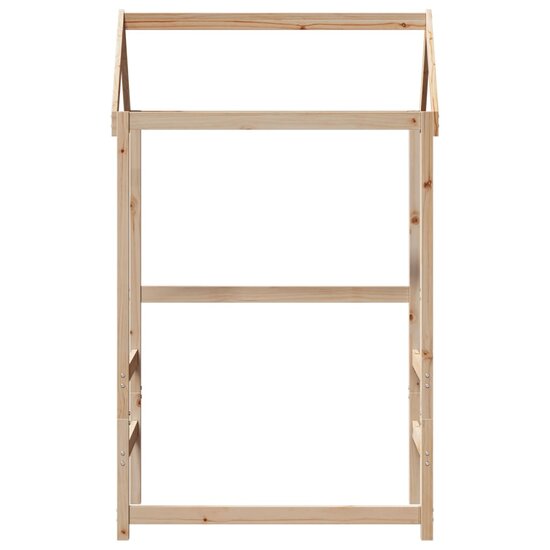 Kinderbedhuisje 98X70X176,5 Cm Massief Grenenhout 98 x 70 x 176.5 cm Naturel
