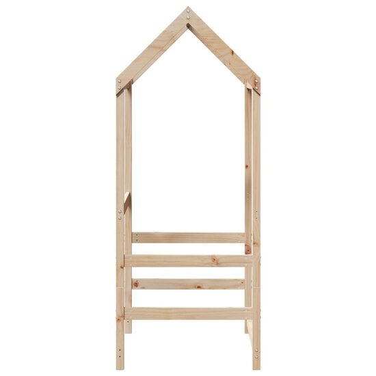 Kinderbedhuisje 118X70X176,5 Cm Massief Grenenhout 118 x 70 x 176.5 cm Naturel