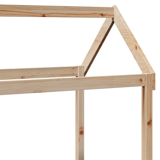 Kinderbedhuisje 118X70X176,5 Cm Massief Grenenhout 118 x 70 x 176.5 cm Naturel