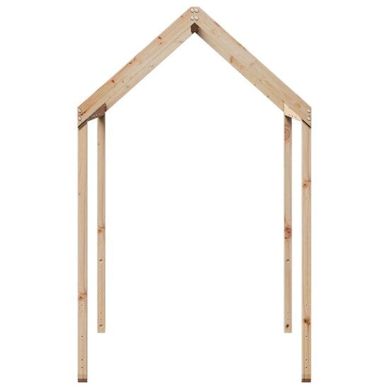 Kinderbedhuisje 217X95,5X159 Cm Massief Grenenhout 217 x 95.5 x 159 cm Naturel