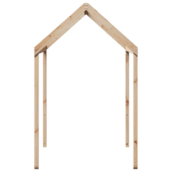 Kinderbedhuisje 207X95,5X159 Cm Massief Grenenhout 207 x 95.5 x 159 cm Naturel