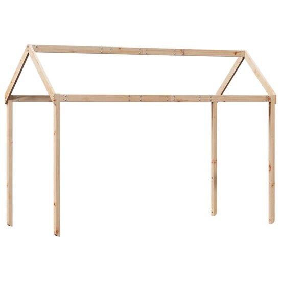 Kinderbedhuisje 207X95,5X159 Cm Massief Grenenhout 207 x 95.5 x 159 cm Naturel