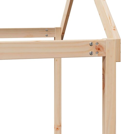 Kinderbedhuisje 207X95,5X159 Cm Massief Grenenhout 207 x 95.5 x 159 cm Naturel