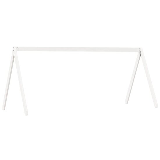Kinderbedhuisje 209x95,5x88 cm massief grenenhout wit