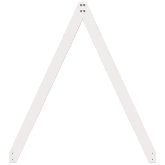 Kinderbedhuisje 209x95,5x88 cm massief grenenhout wit