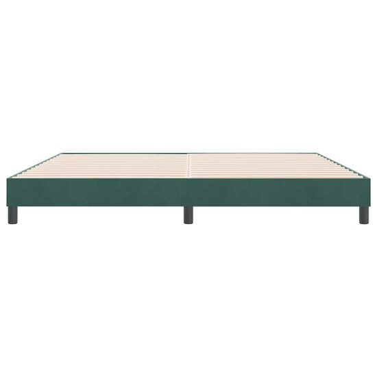 Boxspringbed Zonder Matras Fluweel Donkergroen 180 x 220 cm 25 cm