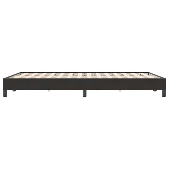 Bed Boxspring Zonder Matras Fluweel Zwart 160 x 220 cm 25 cm