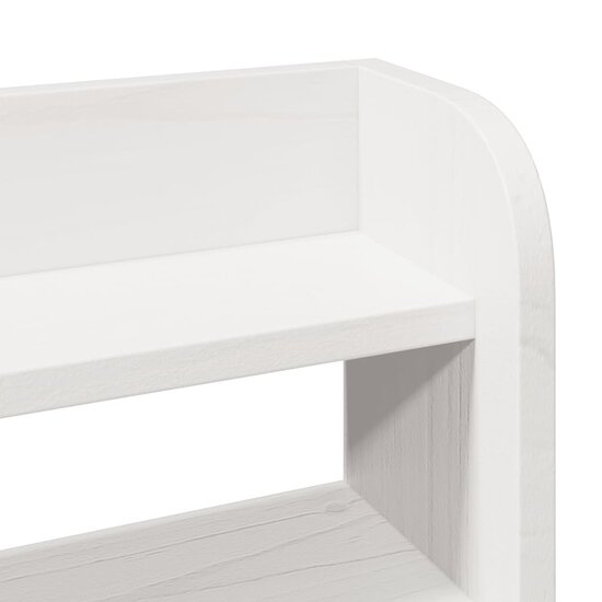 Bedframe met hoofdeinde zonder matras 140x200 cm wit