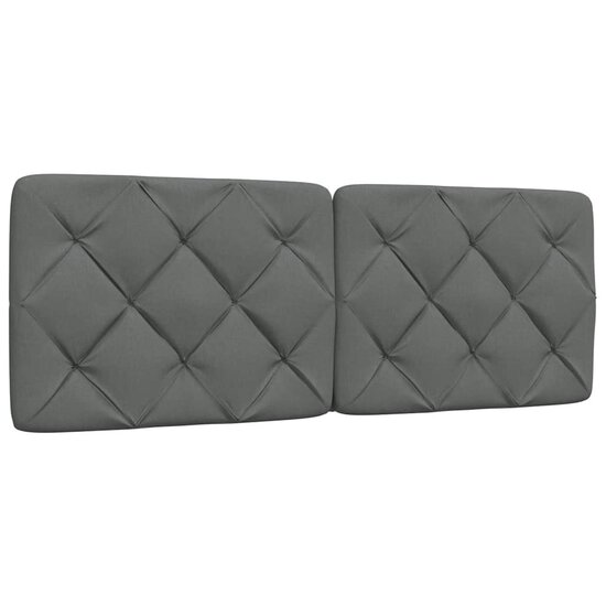 Bedframe zonder matras 120x200 cm stof donkergrijs