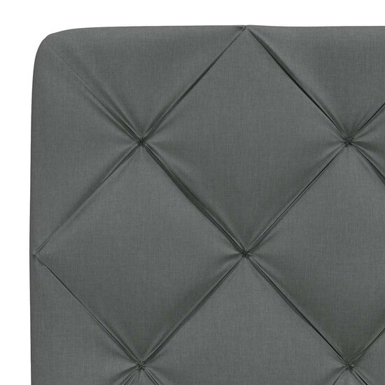 Bedframe zonder matras 120x200 cm stof donkergrijs