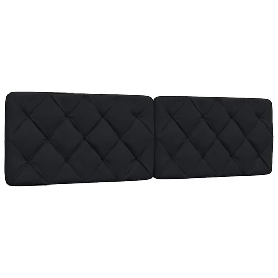 Bedframe met LED zonder matras 180x200 cm stof zwart