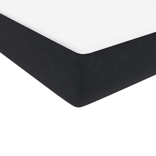 Bedframe met LED zonder matras 180x200 cm stof zwart