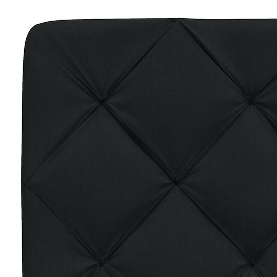 Bedframe met LED zonder matras 180x200 cm stof zwart