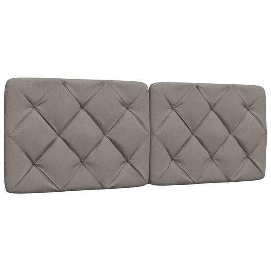 Bedframe Met Led Zonder Matras Stof 120 x 200 cm Taupe