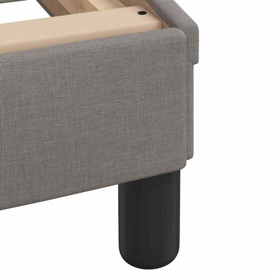 Bedframe Met Led Zonder Matras Stof 120 x 200 cm Taupe